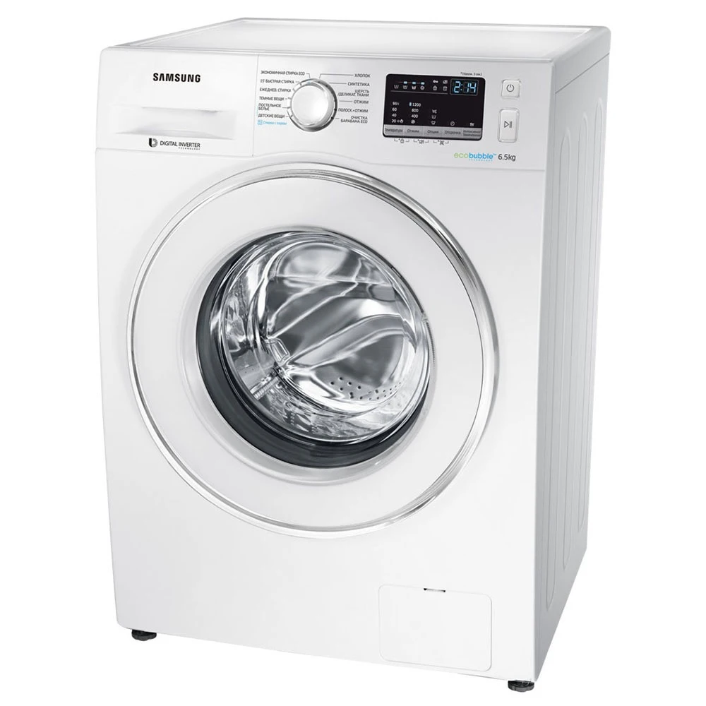Washing machines Samsung WW65J42E0JW Freestanding inverter front loading 6.5 kg electromechanical Timer LED Display Major Appliances Home |