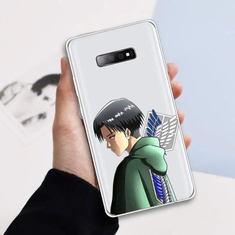 

Attack On Titan Phone Case Transparent For Samsung Galaxy A71 A21s S8 S9 S10 plus note 20 ultra
