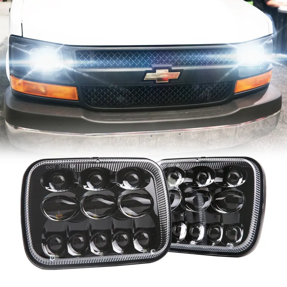 2018 новейшая Продажа 5x7 дюймов 7 ''квадратная фара 54 Вт дальний/ближний свет для