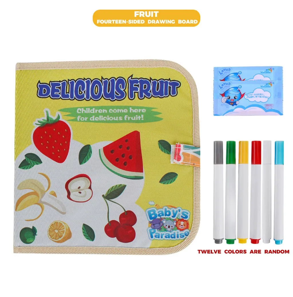 Портативный мягкий граффити стираемый рисунок животные картина книга сделай сам