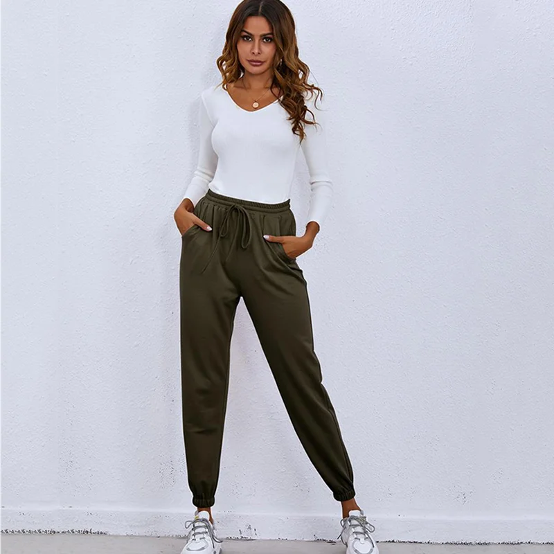 

Pants Trousers Women New Vintage All-Match Casual Bottoms Baggy Harajuku Pant Quality Slim For Women Female Trousers Women
