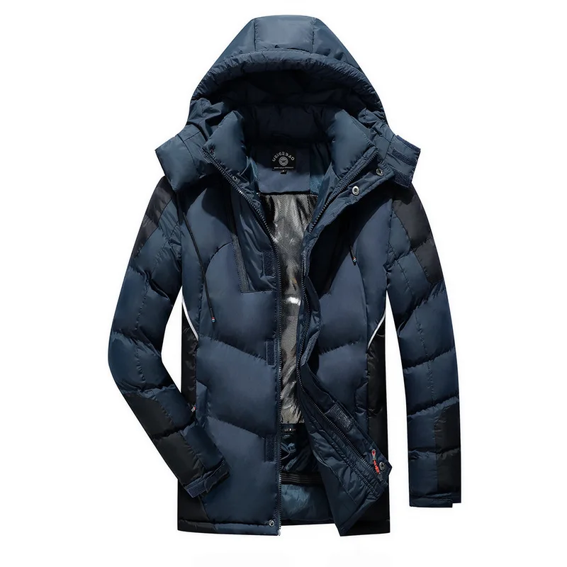 Men Winter Warm Thick Long Parkas Men 2022 New Waterproof Hooded Parkas Jacket Coat Men Autumn Outwear Fashion Casual Parkas Men