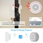 Смарт-сигнализация Tuya Life с Wi-Fi, Беспроводной сенсор для домашней безопасности с поддержкой Alexa Google Home