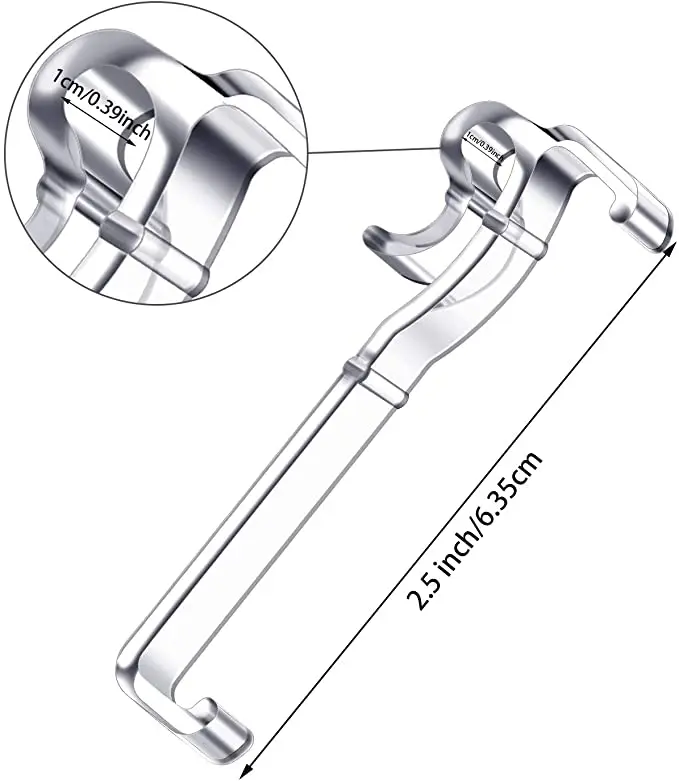 2 5 дюймовые зажимы для балдахинов шторки окна прозрачные пластиковые скрытые