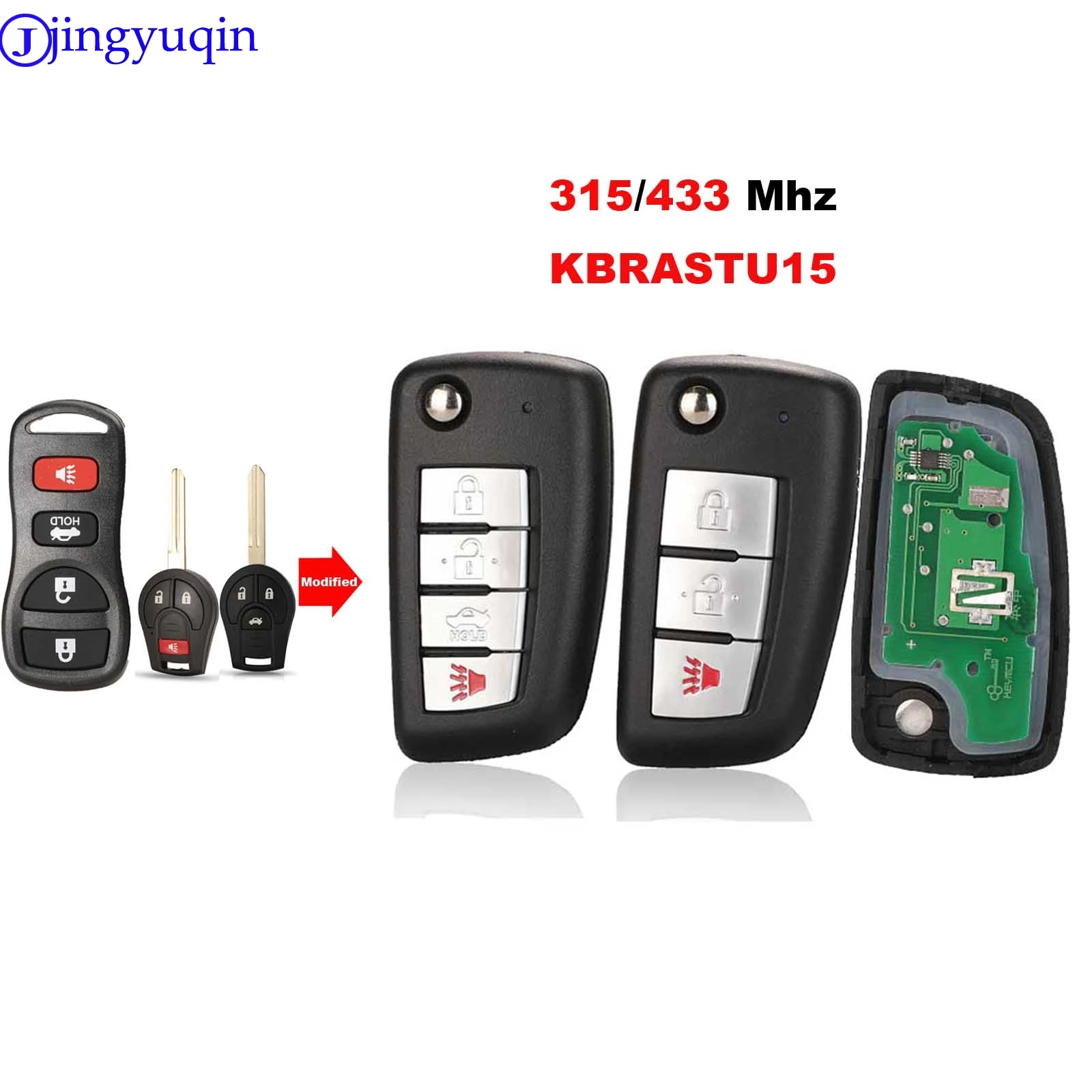 Модифицированный откидной Чехол jingyuqin KBRASTU15 для Nissan X trail Qashqai Altima Maxima Genesis Sentra Versa