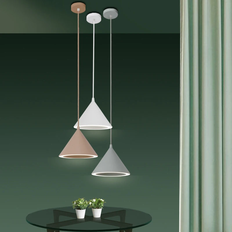 Modern colorful loft aluminum alloy 220V LED single head pendant lighting for living room kitchen bedroom restaurant hotel | Освещение