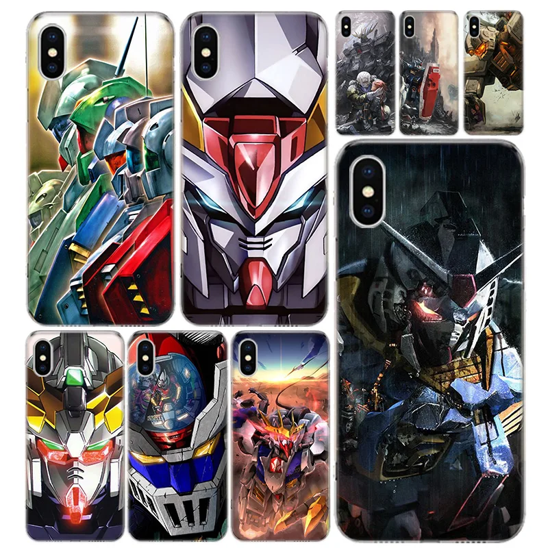 

Mobile Suit Gundam Anime Phone Case Cover For iPhone 13 11 Pro 12 Mini 7 8 6 6S Plus + XR X XS MAX SE 5 5S Art Customized Coque