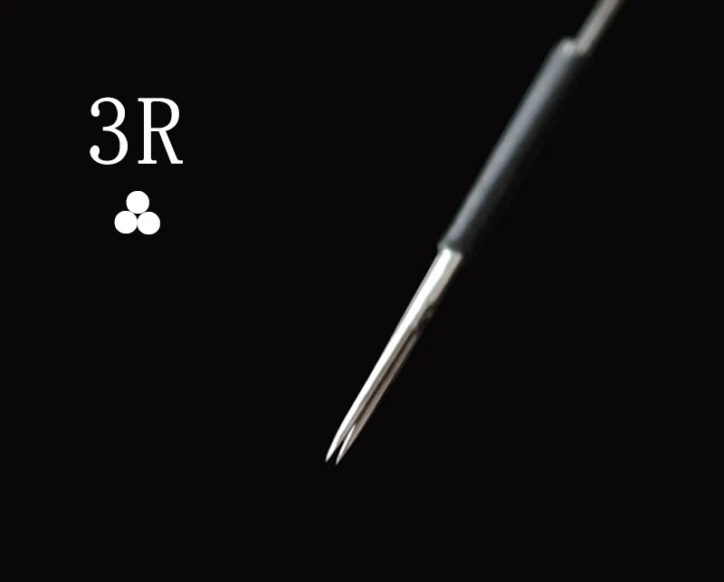 3R needle 500pcs 500 шт./кор. 3R тату-машинка мануального татуажа бровей Иглы полу-перманентный макияж тату для бровей, микро лезвия для макияжа губ и машинка мунсу иглы 0,35 мм* 50 мм - Габаритные размеры: 3R needle 500pcs