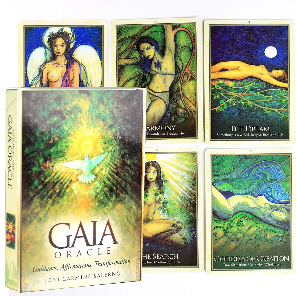 

GAIA карты с изображением оракла, высококачественные английские карточки, PDF-руководство, Таро, настольные игры, игры для семьи