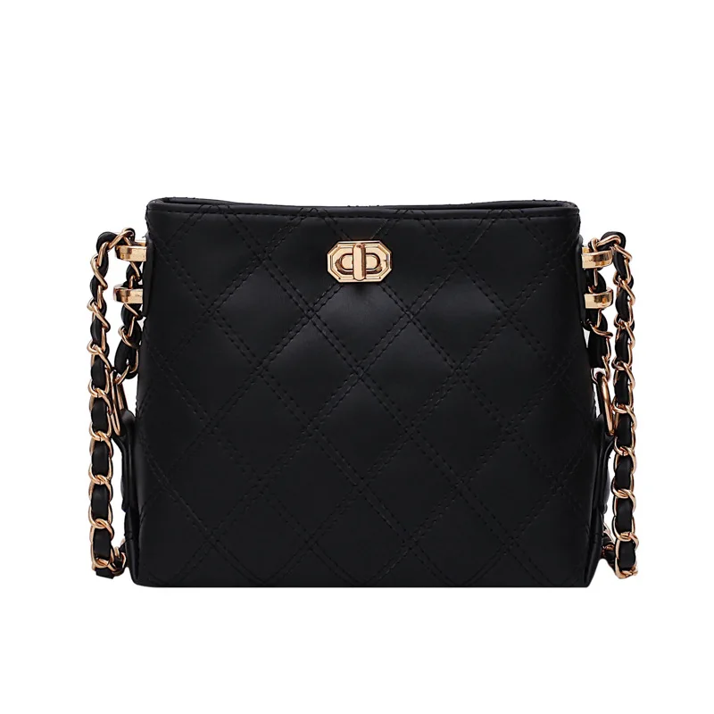 

French niche haute couture bag 2010 new women's rhombus bag limited foreign style stylish cross-body lock chain bag