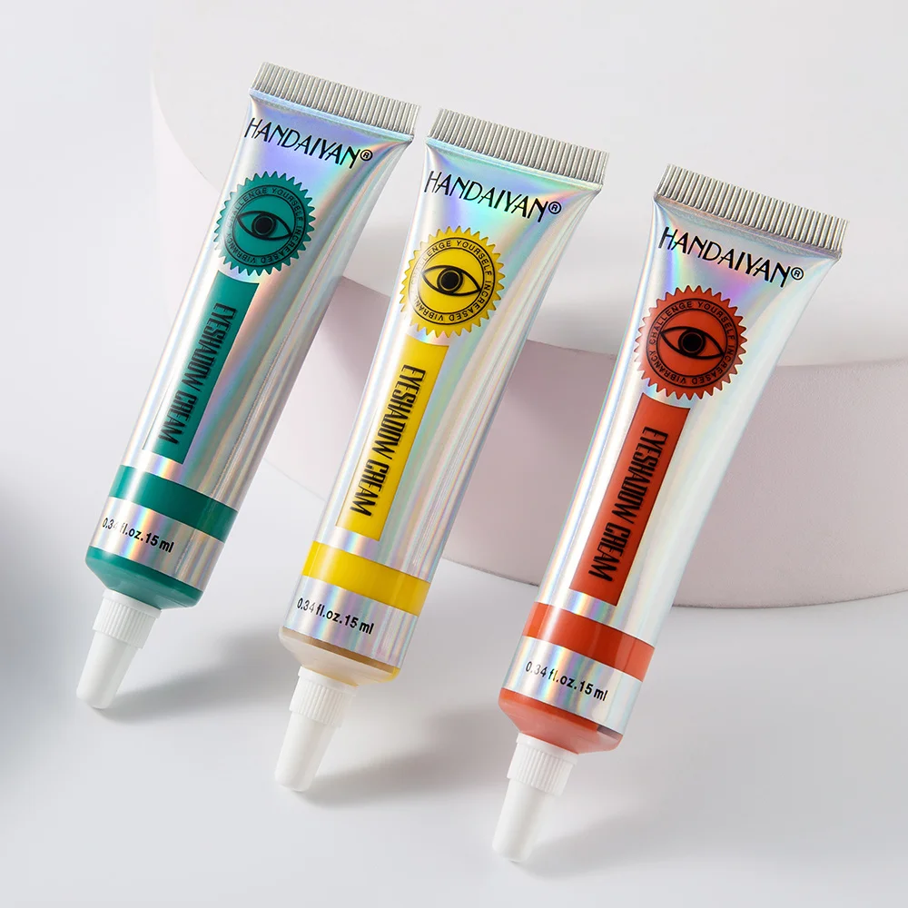 

HANDAIYAN 12 Colors Matte Neon Eyeshadow High Pigment Easy to apply Yellow Pink Eye Shadow Dust Summer Matte Eyeshadow Cream