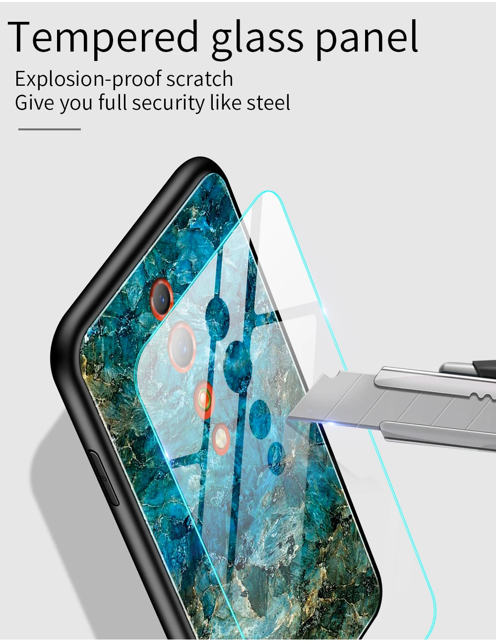 Градиентный чехол из закаленного стекла для OPPO Find X A9 R17 F11 pro K1 Reno 10x zoom Z A1K Realme 3 Pro Lite R15X чехол для телефона