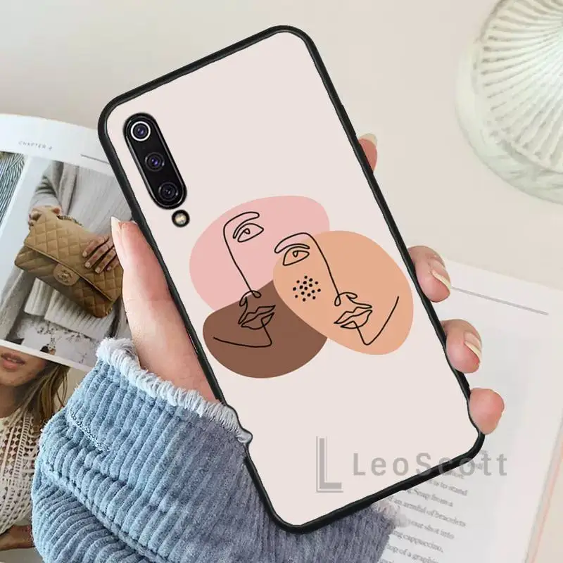 

Art Retro Abstract Geometry leaves Phone Case For Xiaomi Redmi 7 9t 9se k20 mi8 max3 lite 9 note 8 9s 10 pro