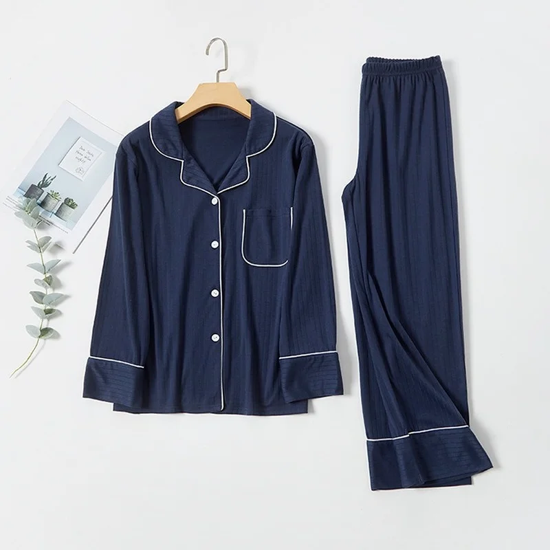 

Пижамный комплект для влюбленных на все сезоны для мужчин и женщин, дышащая повседневная одежда для сна, рассасывающаяся одежда для отдыха, ...