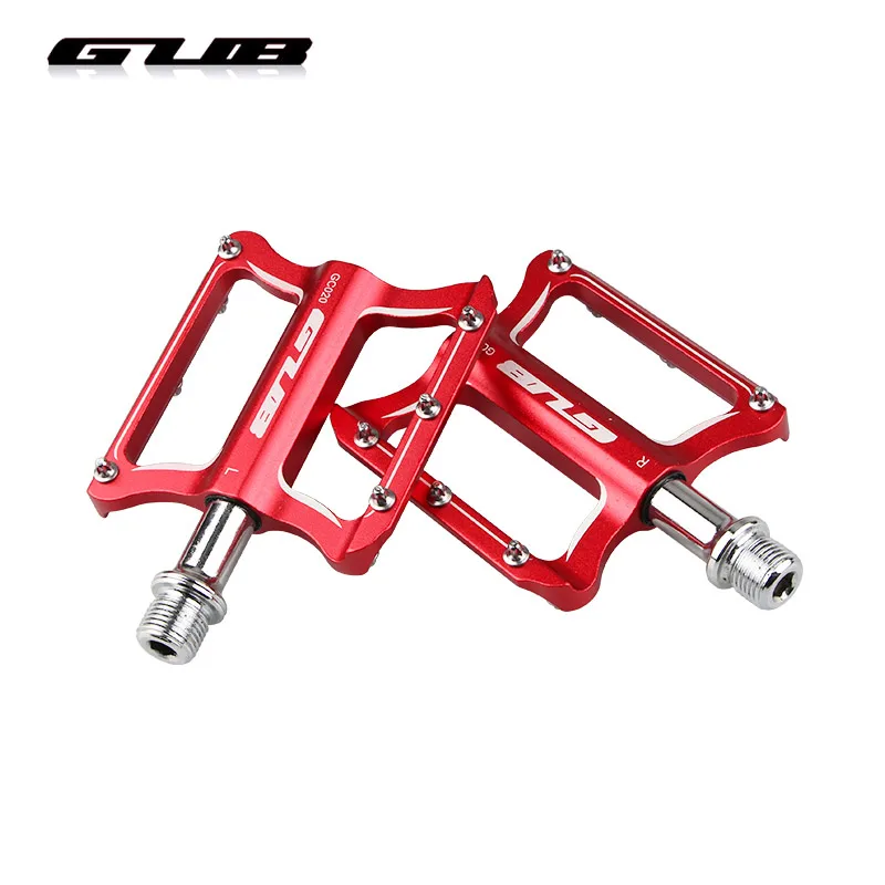 

GUB Aluminum Cycling Pedals DU+Bearings MTB Road Bike Professional Pedal 10 Screws Anti-slip Bicycle Flat Platform Riding Pedals