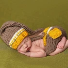 1 комплект; Милый вязаный костюм для новорожденных мальчиков и девочек; Костюмы для фотосъемки
