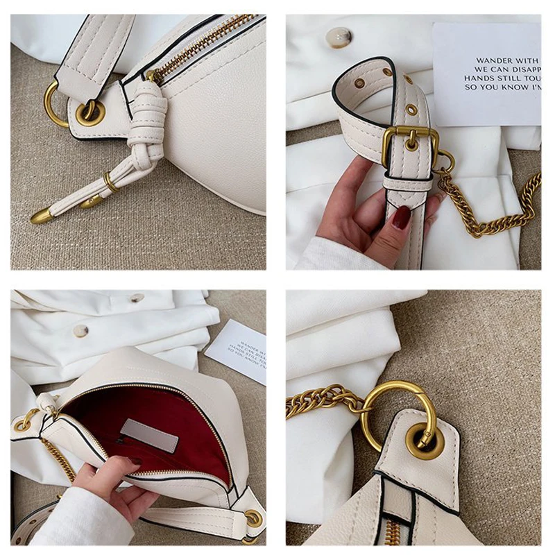 

Women Waist Packs Leather Fanny Letter Belt Bags New High Quality Shoulder Wild Messenger Fashion Chest Crossbody Bag Pouch