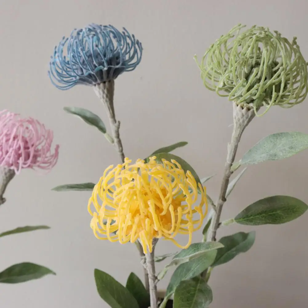 

1Pc Artificial Fake Pincushion Flower Plant DIY Party Wedding Home Decoration