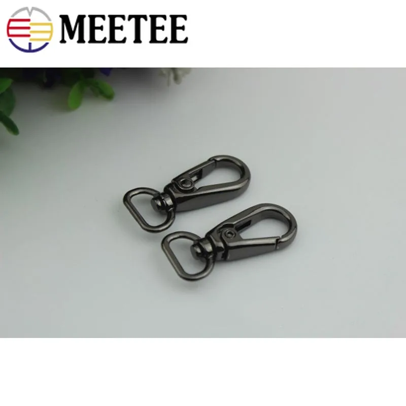 Металлический брелок Meetee 5/10 шт. 13 мм с металлической пряжкой для сумки ошейника