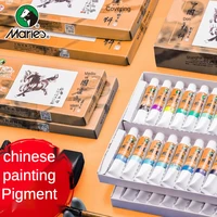 maries 5912ml chinese painting pigments 12182436 colours set chinese painting mineral colors for student kids art supplies