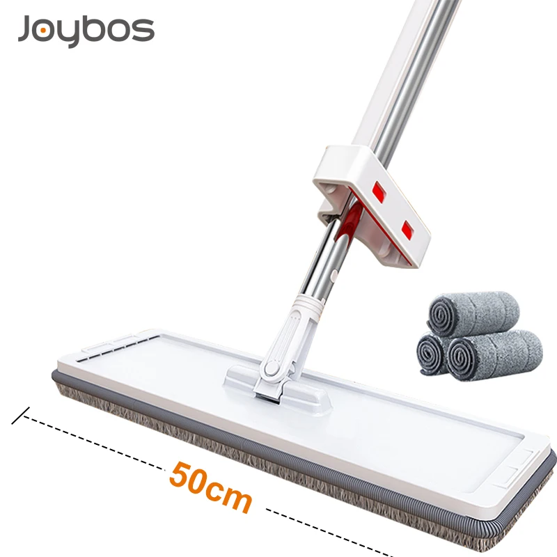 JOYBOS-fregona plana grande de 50 cm para el hogar, mopa h&uacute;meda y seca sin lavar a mano, pincel m&aacute;gico para piscina, mopa de limpieza para jard&iacute;n y Hotel-0