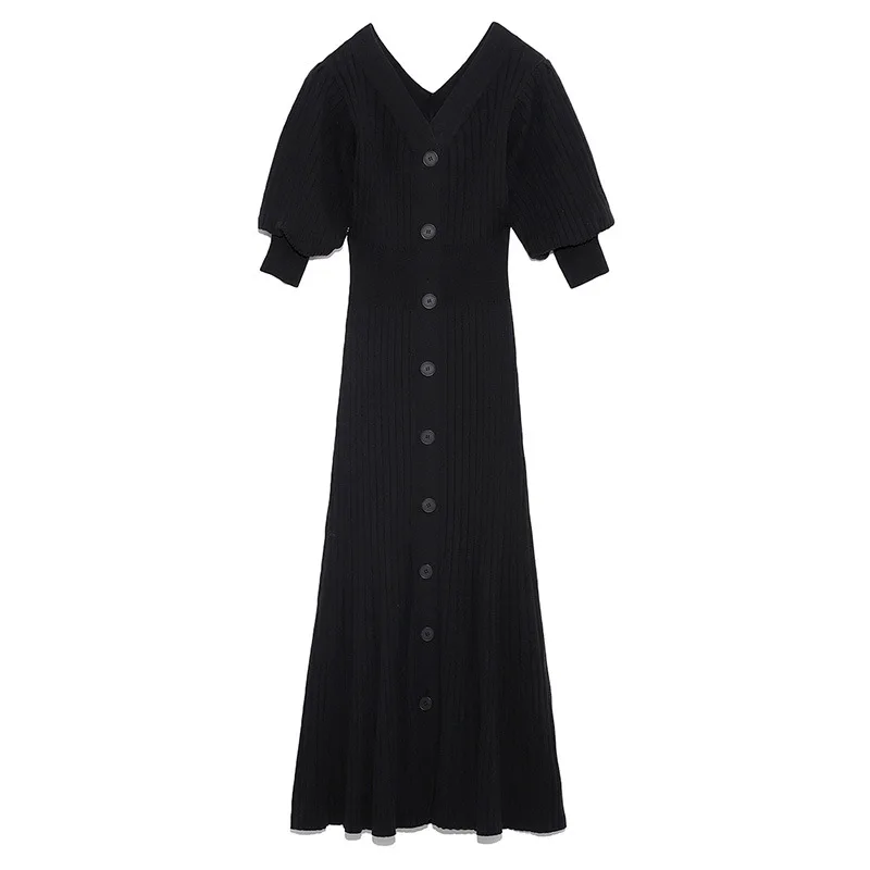 Женское трикотажное платье-русалка однотонное облегающее платье в рубчик с