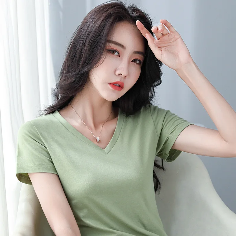 Настройте свой изображение логотипа Новая летняя Однотонная футболка белая