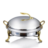 stainless steel alcohol stove household  commercial small chafing dish solid fuel boilersmall dry hot pot apple pot 20 24cm