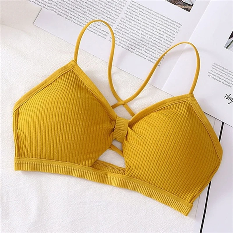 U-образный бесшовный топ-бюстгальтер женский красивый ремень на спине обернутый