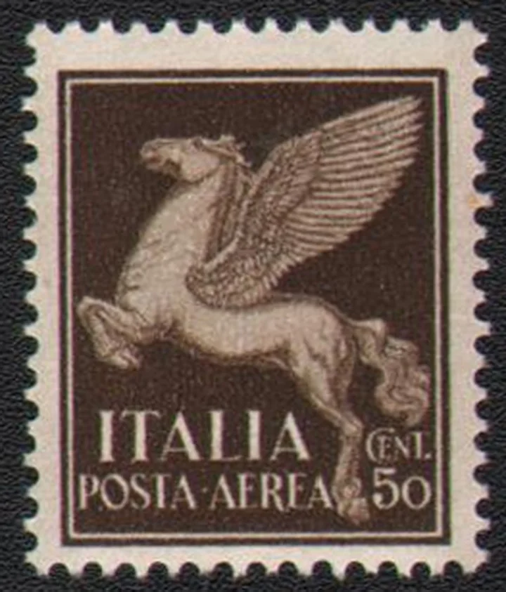 

1Pcs/Set New Italy Post Stamp 1941 Fly Horse Stamps MNH