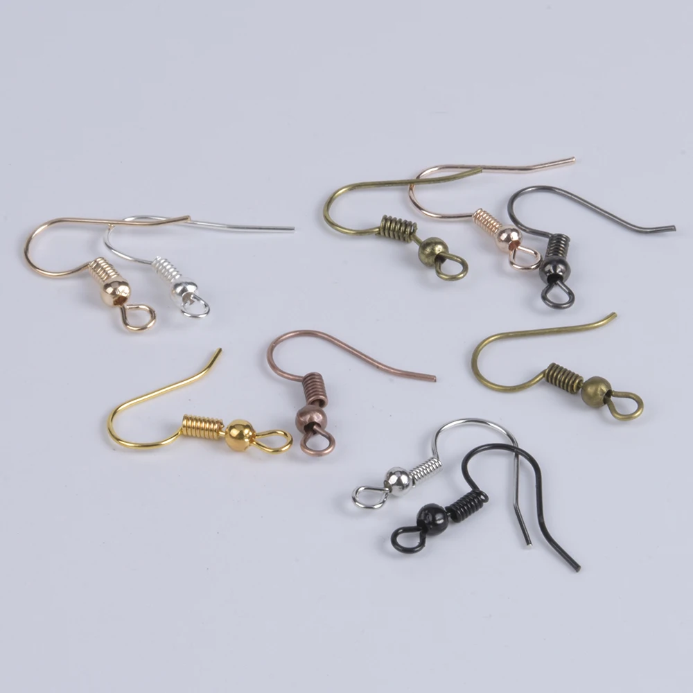 100 шт./лот фурнитура для сережек сделай сам крючки застежки изготовления