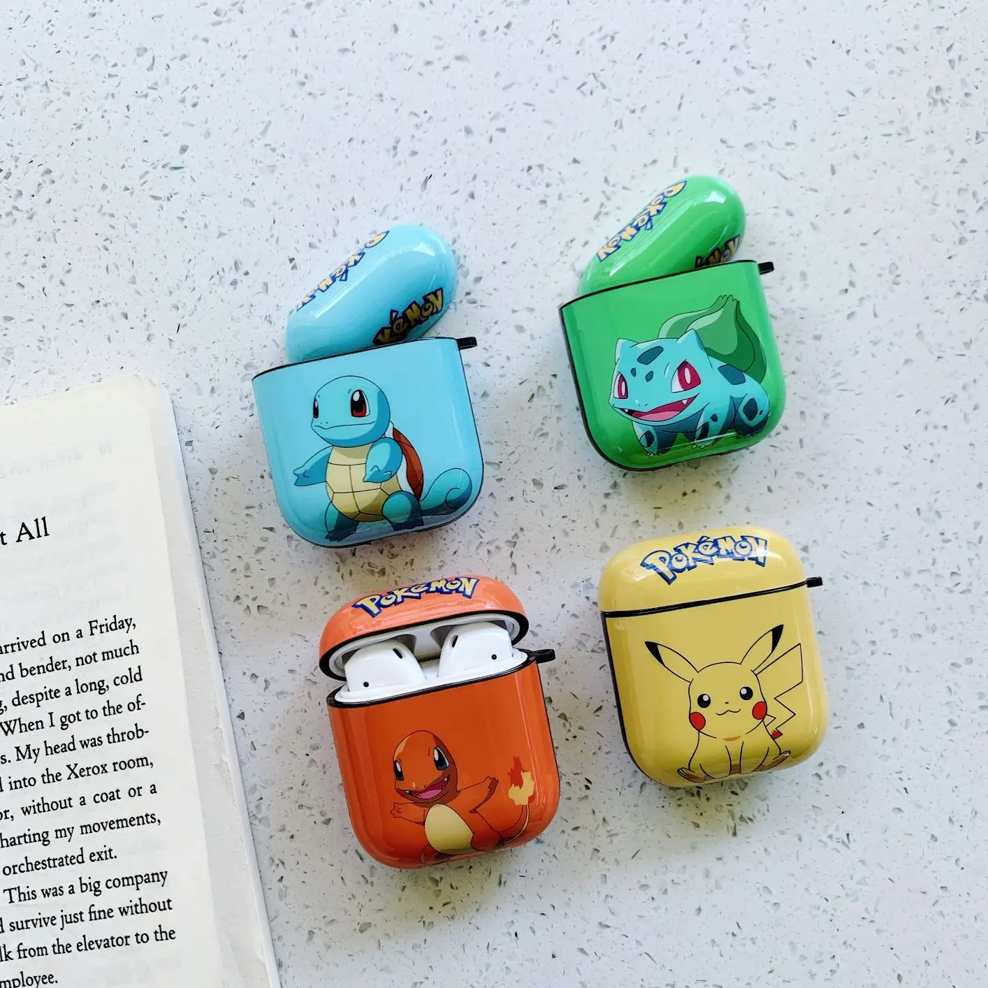 Чехол для наушников с Bluetooth для Airpods милый силиконовый защитный чехол для наушников с узором для Airpods 2 с кольцом-крючком