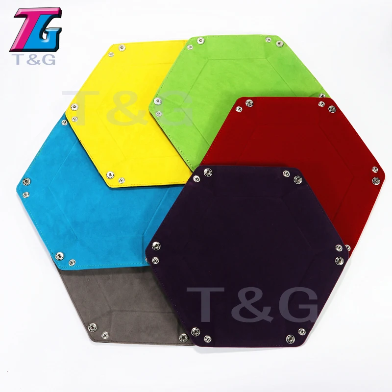 Держатель для игральных костей поднос из искусственной кожи двустороннее