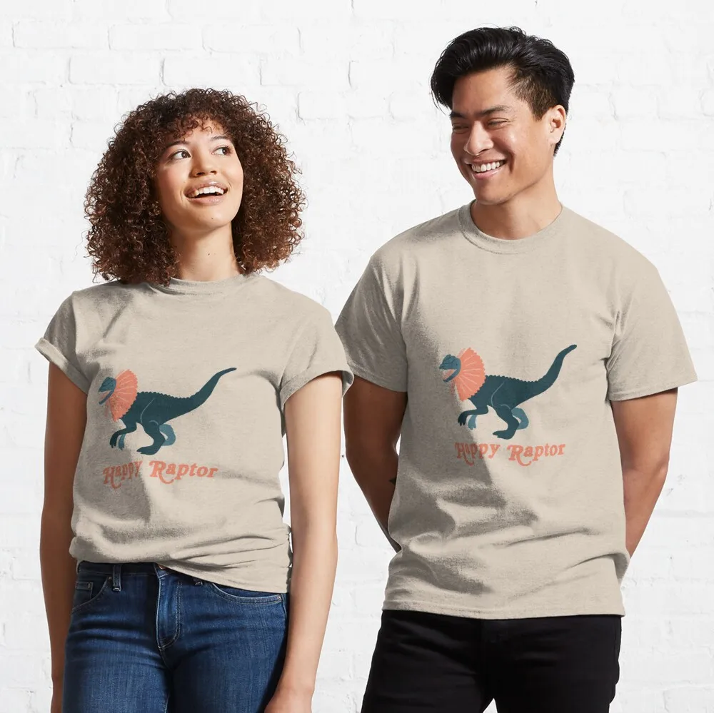 

Женская Классическая Футболка Happy Raptor