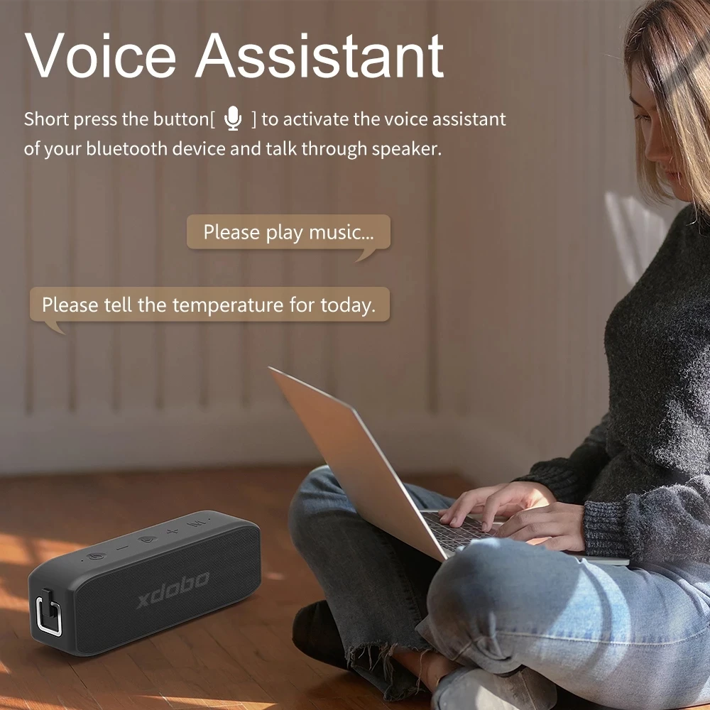

XDOBO 20W Portable subwoofer Column Waterproof Type-C USB Bluetooth Speaker BT5.0 Super BassDSP Sound TWS Speakers Soundbar