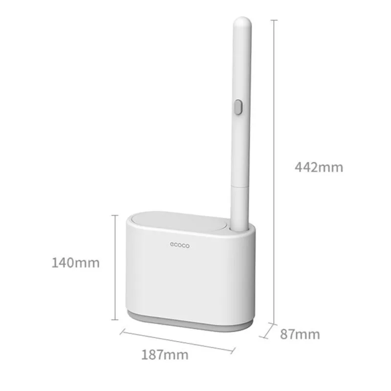 

GURET replacement brush head wall-mounted toilet brush set Multifunctional 360-degress toilet cleaning brush bathroom accessorie