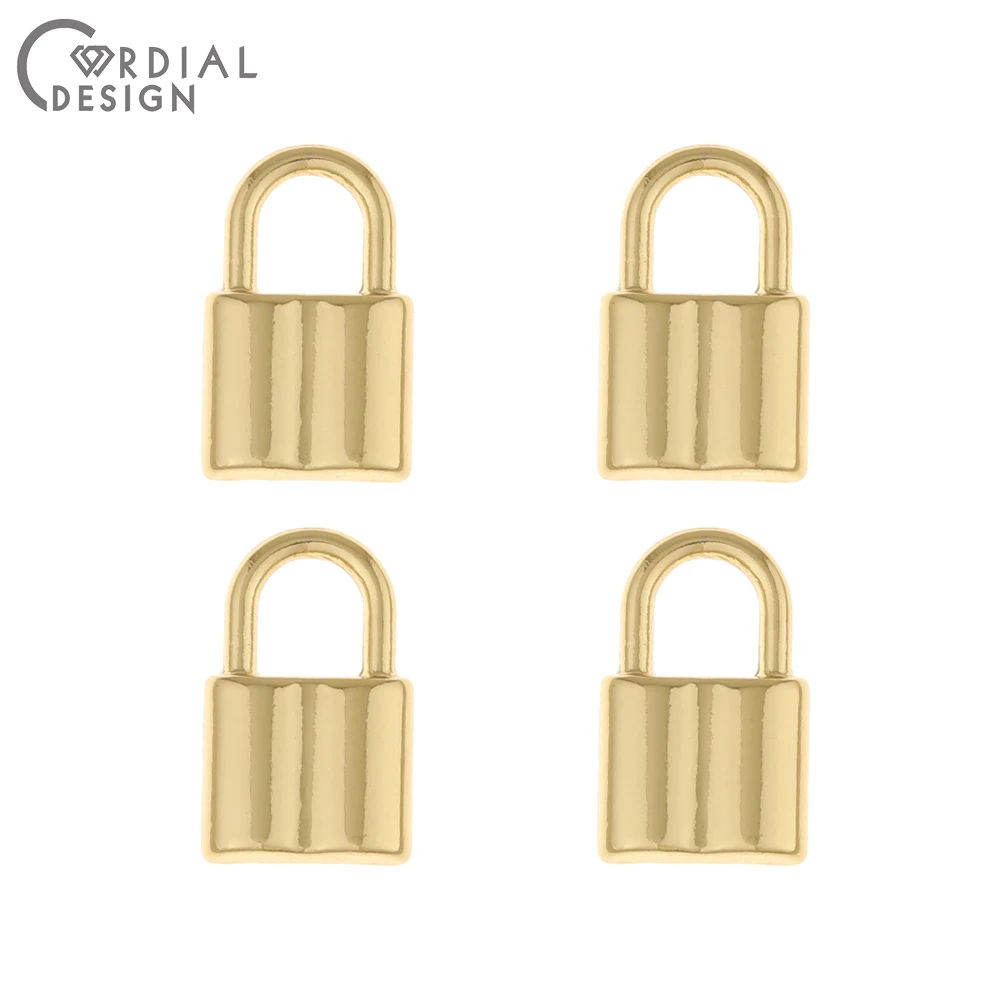 

Cordial Design 100Pcs 10*16MM Jewelry Accessories/Pendant/Lock Shape/Jewelry Findings & Components/DIY Making/Charms/Hand Made