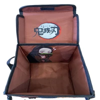 cosplay anime demon slayer extermination the bean box backpack creative pringting canvas printing foldable backpack