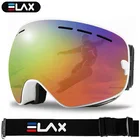 Незапотевающие лыжные очки ELAX, мужские двухслойные сферические очки для сноуборда, очки для альпинизма, снегохода, женские очки