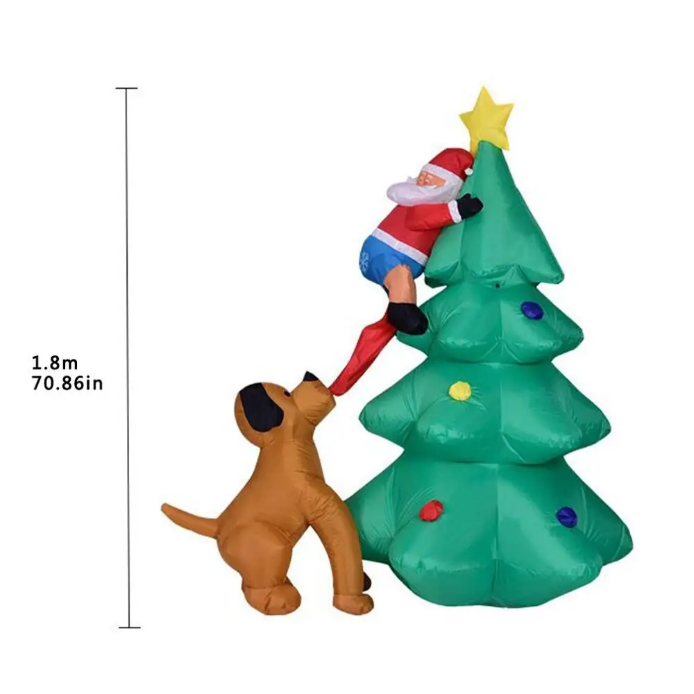 

1.8M LED Inflatable Outdoor Glow Christmas Tree Merry Christmas Decoration Christmas Ornaments Happy New Year 2020