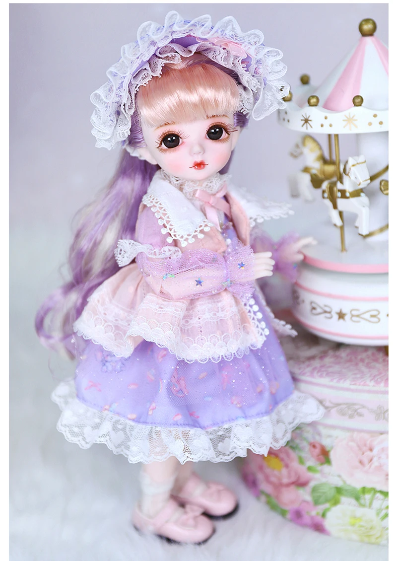 

28cm Fashion Girl Dolls Little Angel Series Alice BJD Dolls Cute Anime Style Baby Doll Toys Gifts For Collection