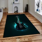 Гитарный Fend 3D современный ковер для гостиной спальни напольный коврик большой площади ковер