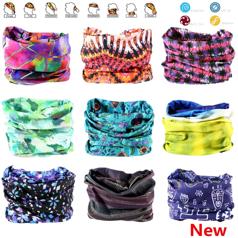 Outdoor Scarf Sun Protection Camping Riding Bandana Scarves Neck Head Bandanas Flower Elegant Print Men shemagh |