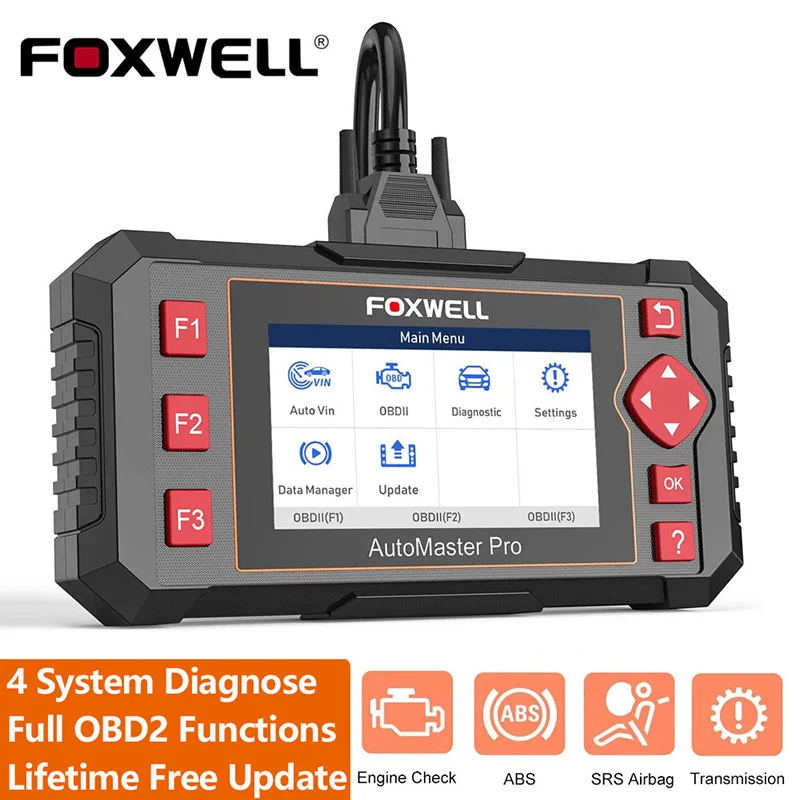 Автомобильный диагностический инструмент FOXWELL NT604 Elite OBD2 сканер ABS SRS система