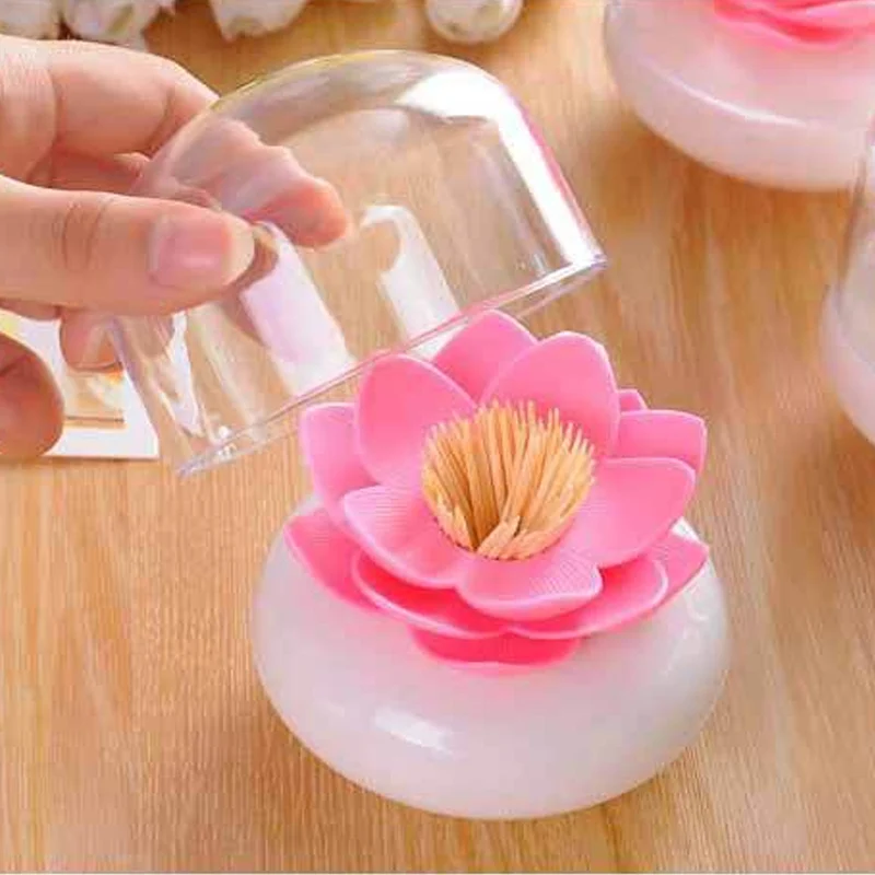 1 шт. Держатель Для Зубочисток лотоса ватный тампон коробка креативный держатель
