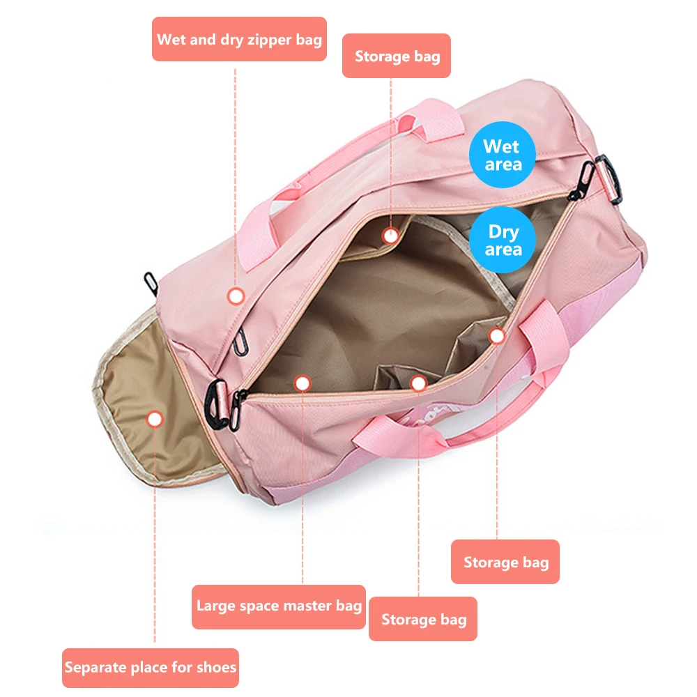 20 35L большой Ёмкость Сумки для зала Для мужчин спортивная сумка отделение сухого