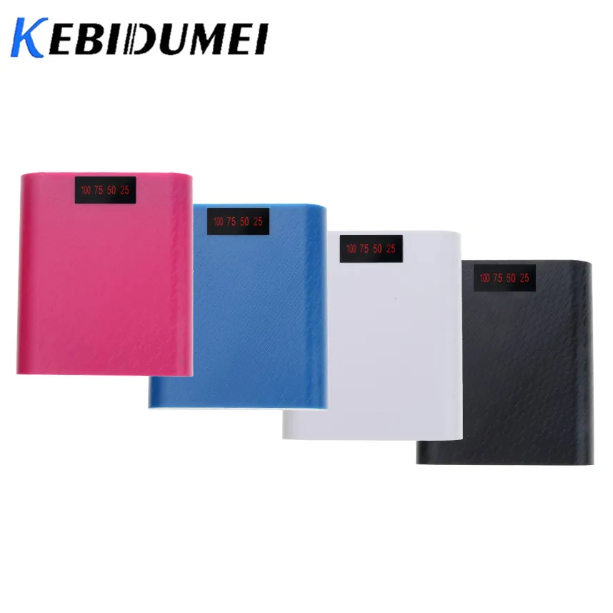 Kebidumei 5 В USB 4*18650 аккумулятор корпус DIY мобильный телефон зарядное устройство экран