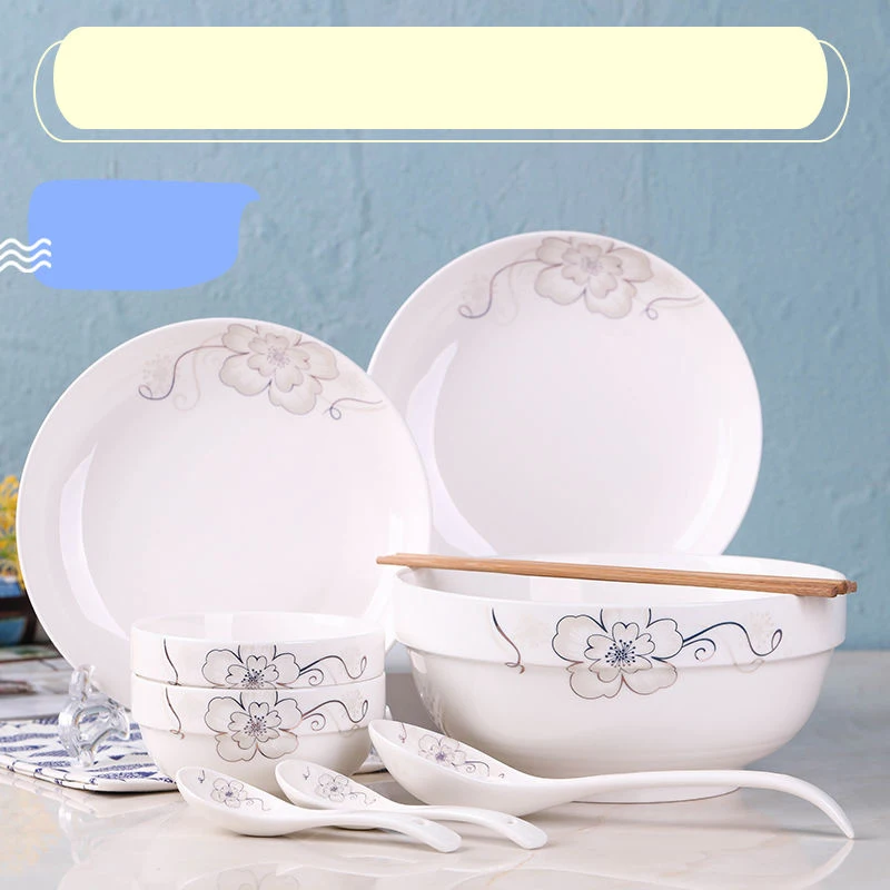 Набор посуды для 2 человек посуда бытовая миска риса простая Милая мультяшная