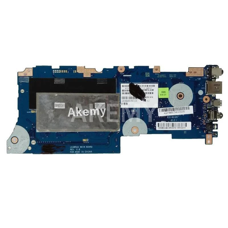 akemy ux305ua laptop motherboard for asus ux305ua ux305u u305u mainboard 100 test ok i5 6200u 8gb ram free global shipping