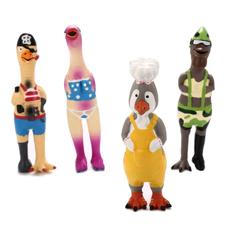 

Питомцы игрушечные собаки Кричащие курицы сжимаемые звуковые игрушки Резиновая Утка пищащие жевательные укусы устойчивые игрушки Щенок О...